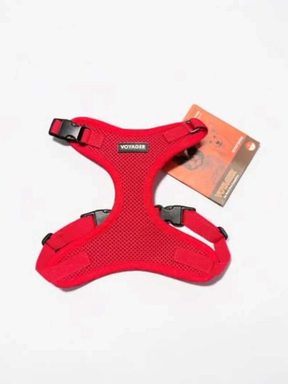 Voyager Adjustable Step In Mesh Dog Harness Red Small NWT